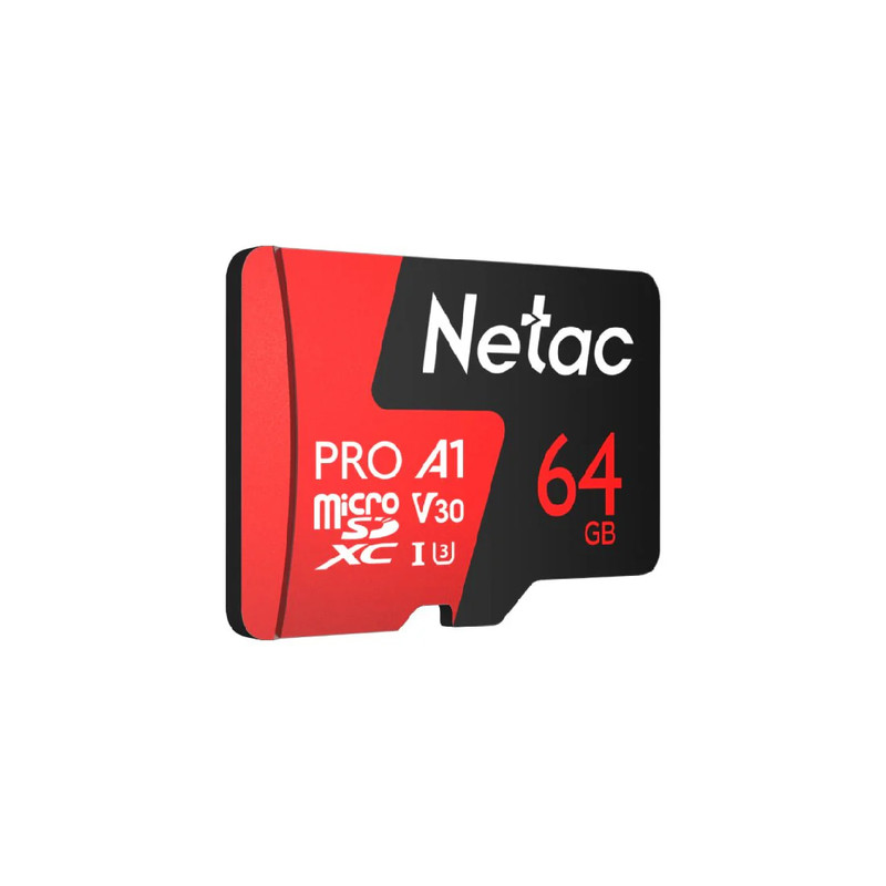 Netac P500 Extreme Pro 64GB 100/90 MB/s MicroSDXC - مساحة تخزين